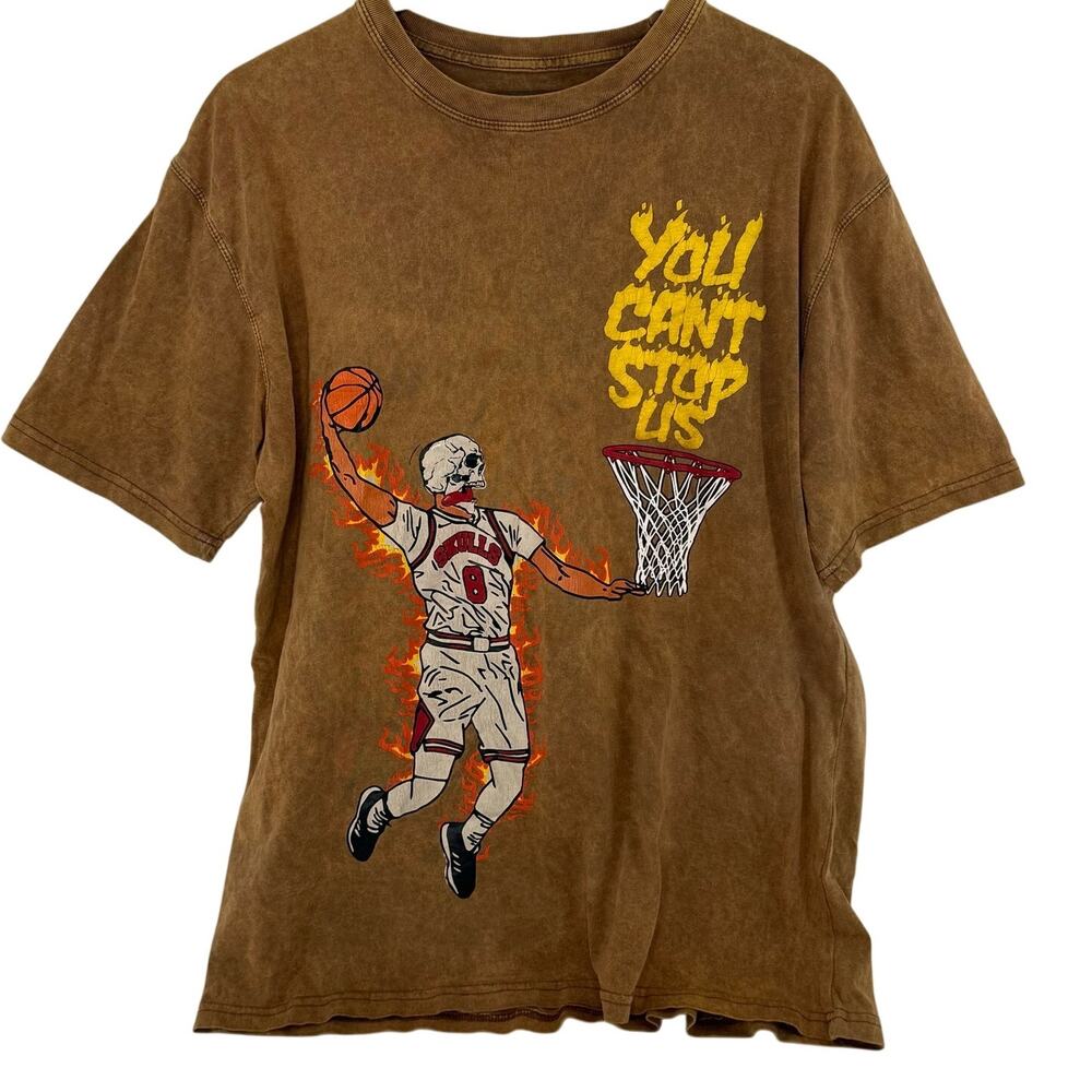 Post Human By Raw Basketball Graphic Tee L